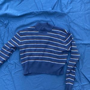 Pac sun stripped mock neck sweater